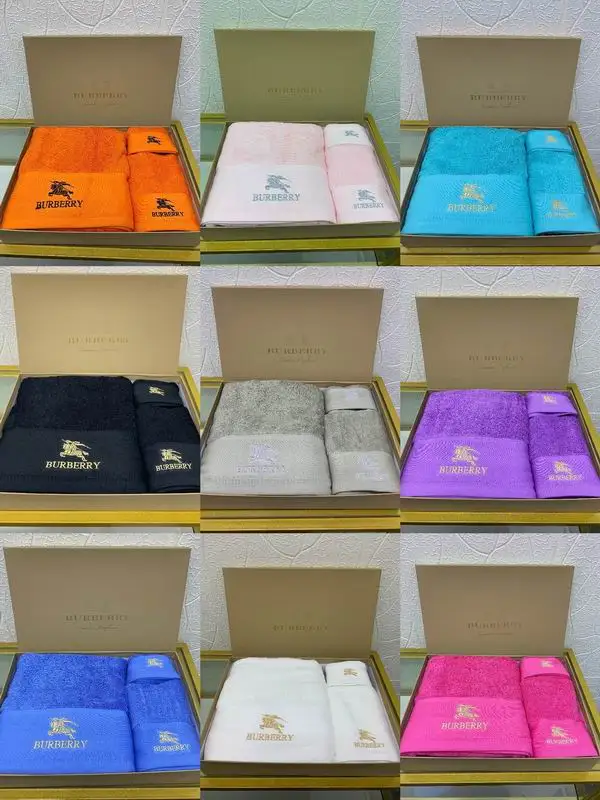 Burberry 浴巾70X140cm 毛巾40X80cm 小方巾30X30cm QY17